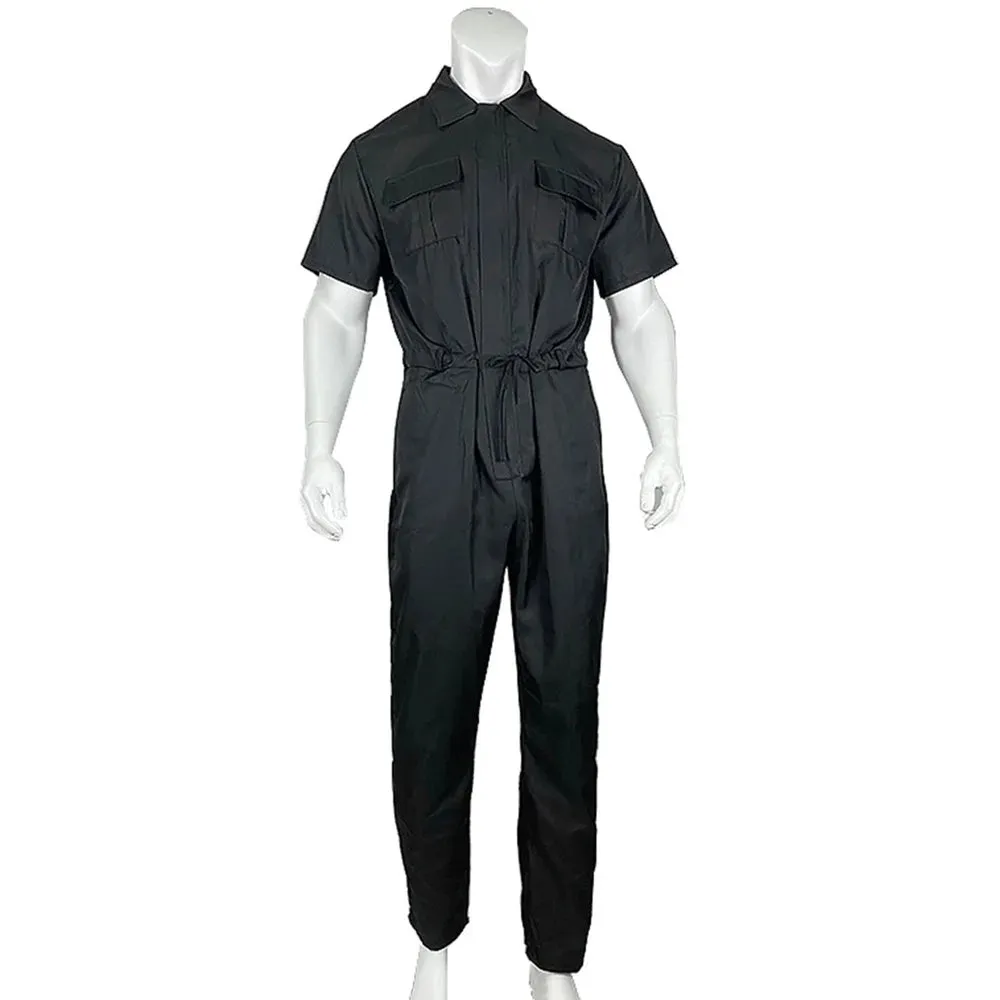 2024 New Men's Jumpsuit American Style Street Casual Loose Jumpsuit Cargo Pants Fashion Short Sleeve Jumpsuit Streetwear Men