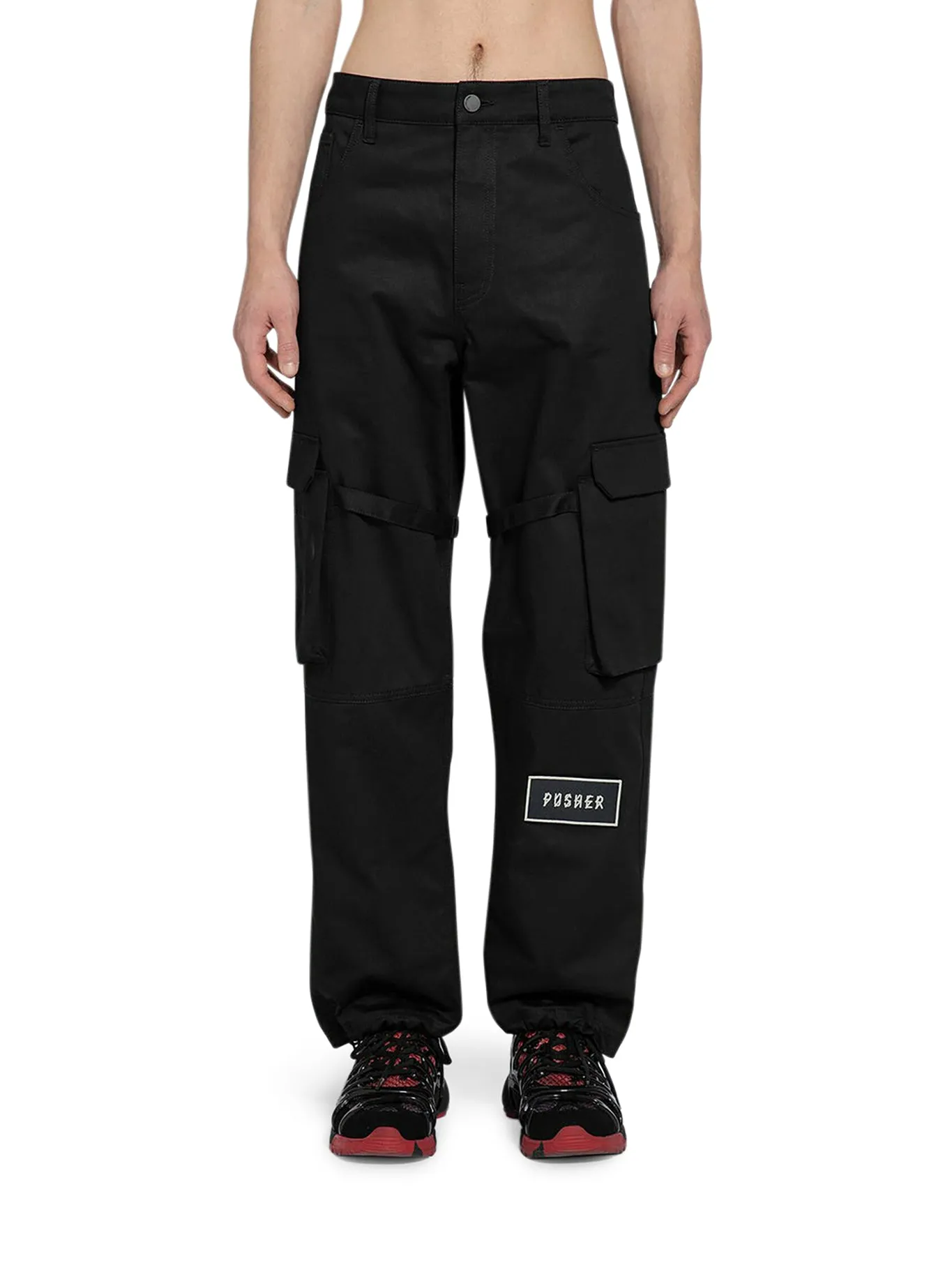 44 label group men`s black helm pants