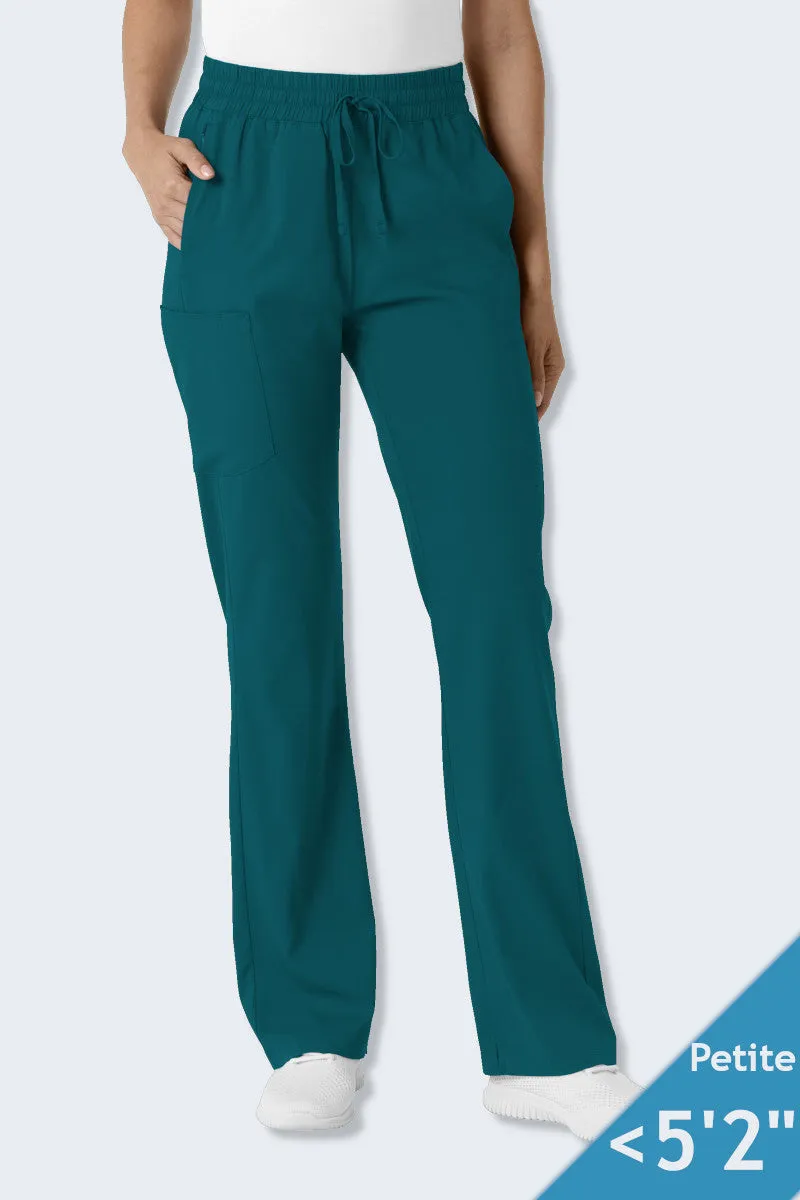 5251P LaserClinics WonderWink Boundless Women's Petite Bootcut Scrub Pant Caribbean