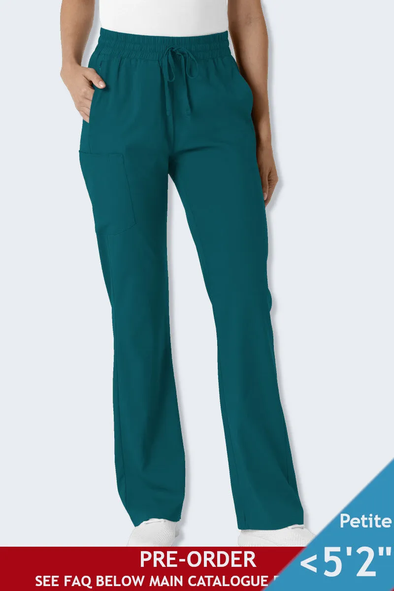 5251P LaserClinics WonderWink Boundless Women's Petite Bootcut Scrub Pant Caribbean