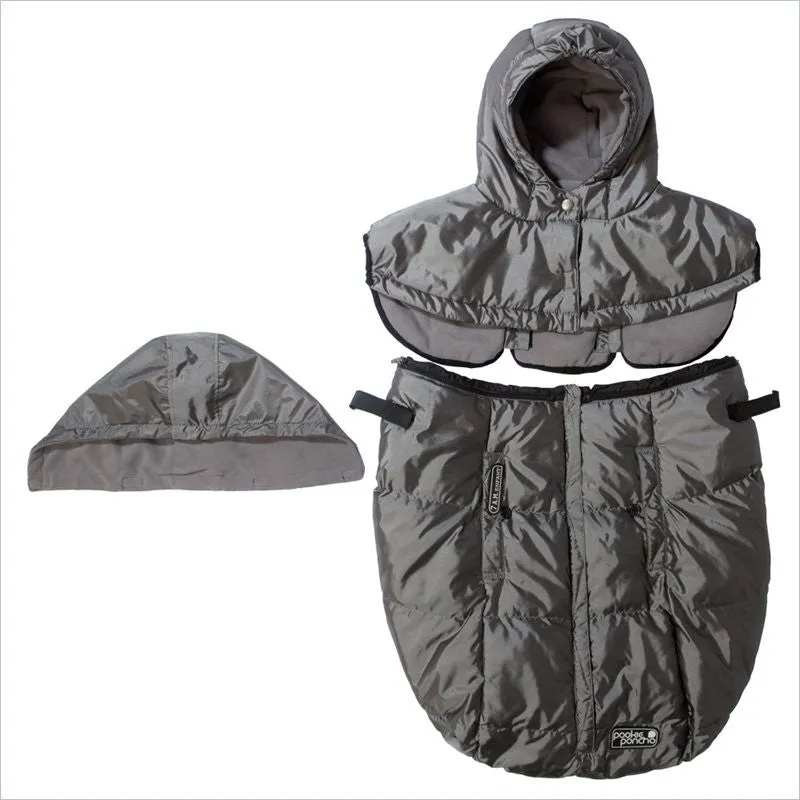 7 AM Enfant Pookie Poncho Cover in Metallic Grey