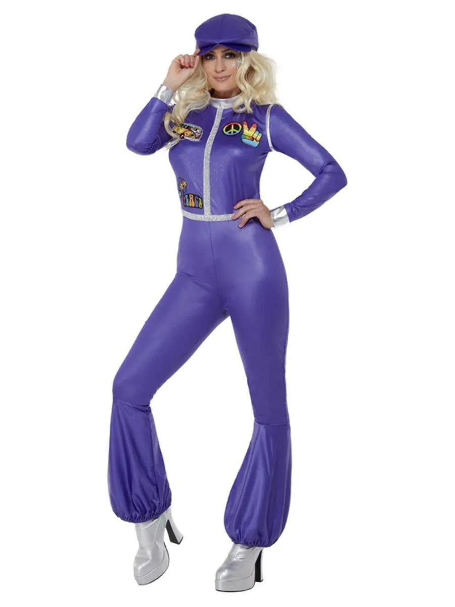 70s Dancing Queen Purple Costume for Women