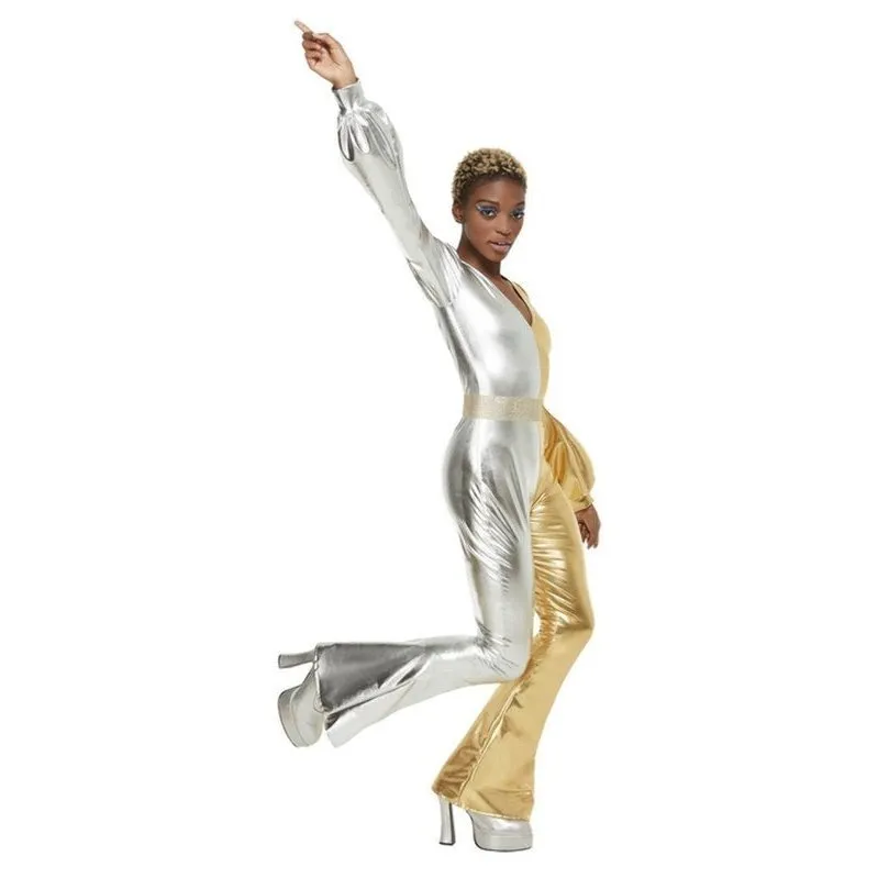 70s Super Chic Costume, Gold & Silver