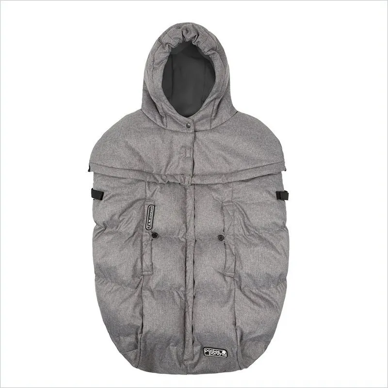 7am Enfant Pookie Poncho in Heather Grey