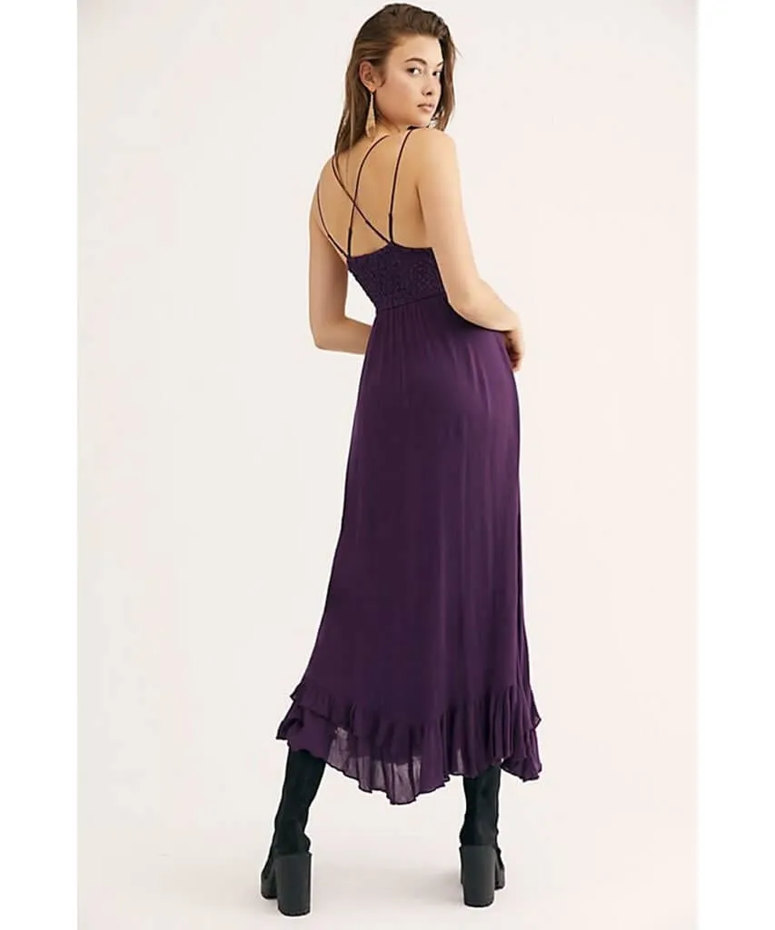 Adella Long Slip Dress Purple