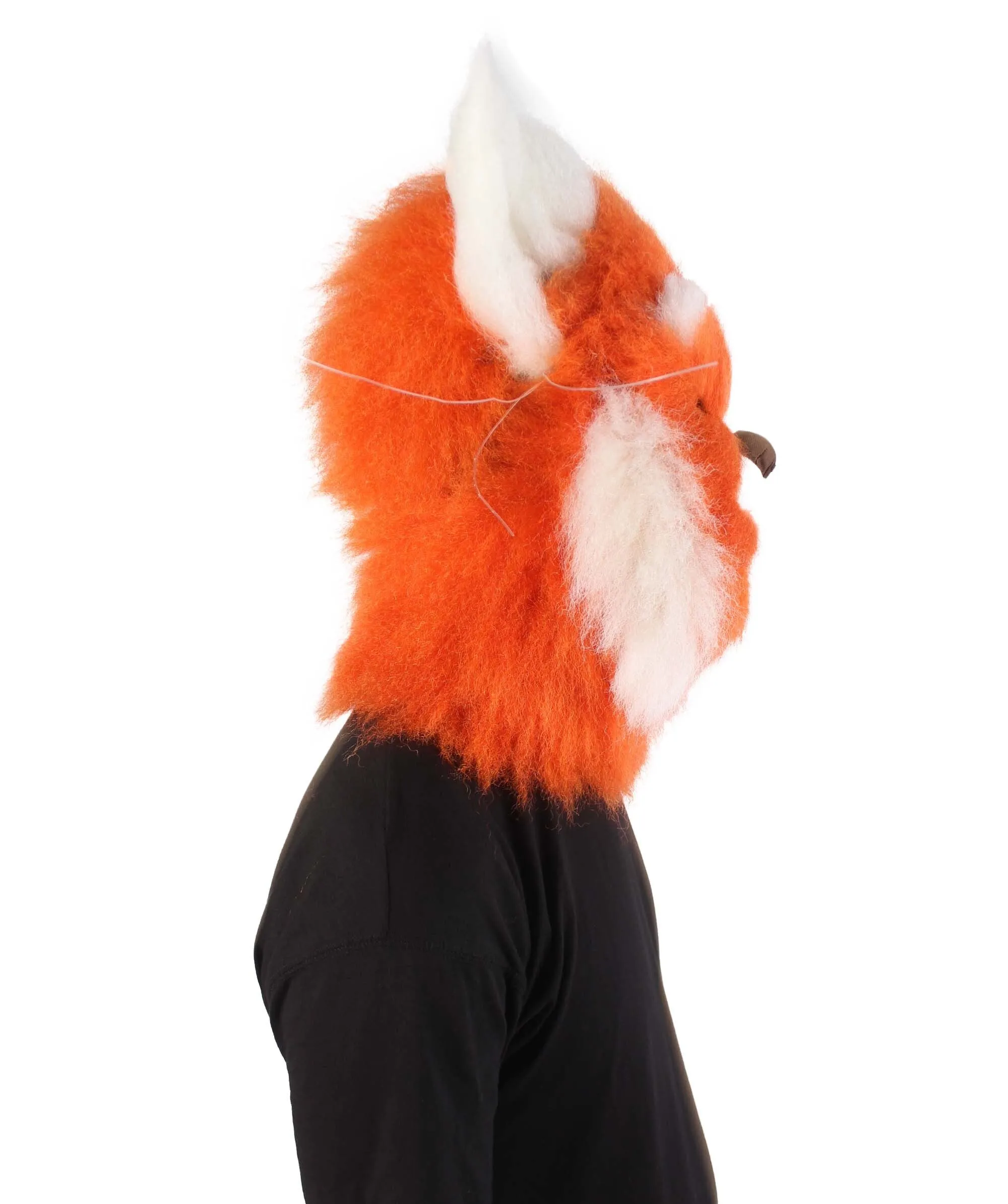 Adult Unisex Animated Movie Furry Panda Red Mask | Perfect for Halloween | Flame-retardant Synthetic Fabric