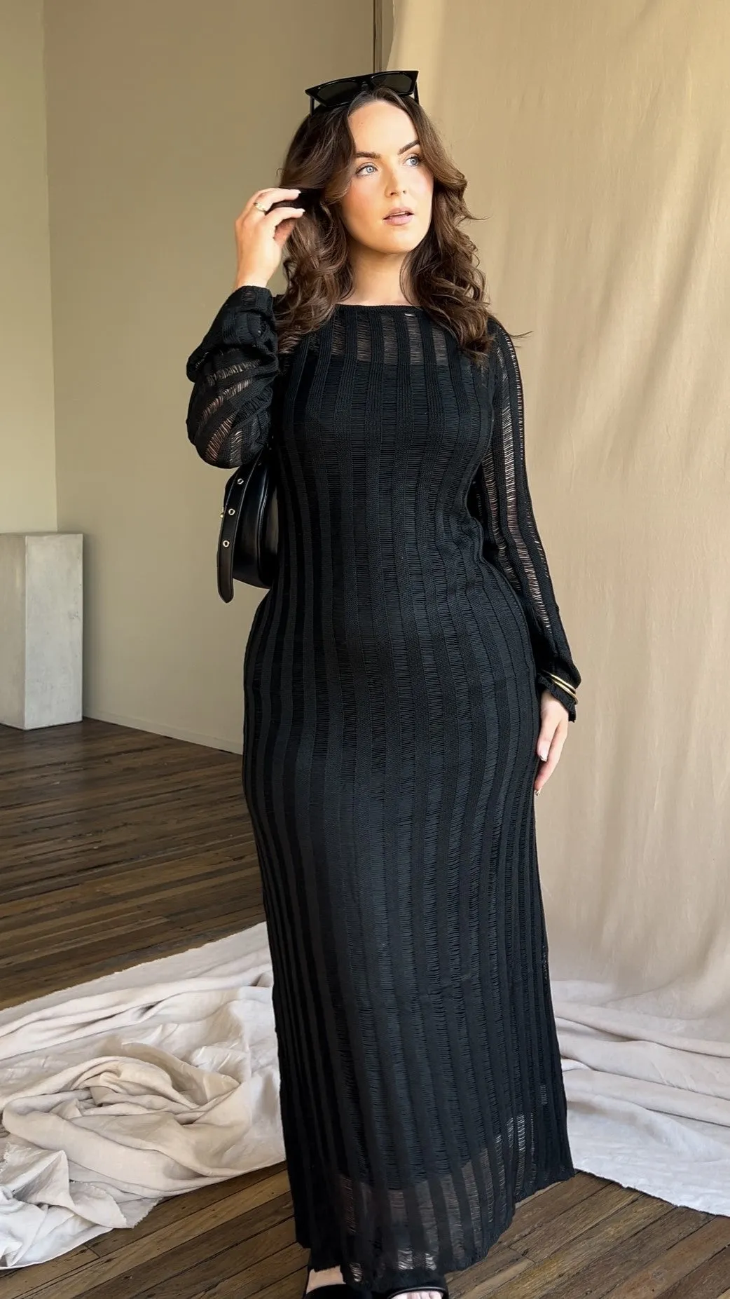 Allure Maxi Dress - Black