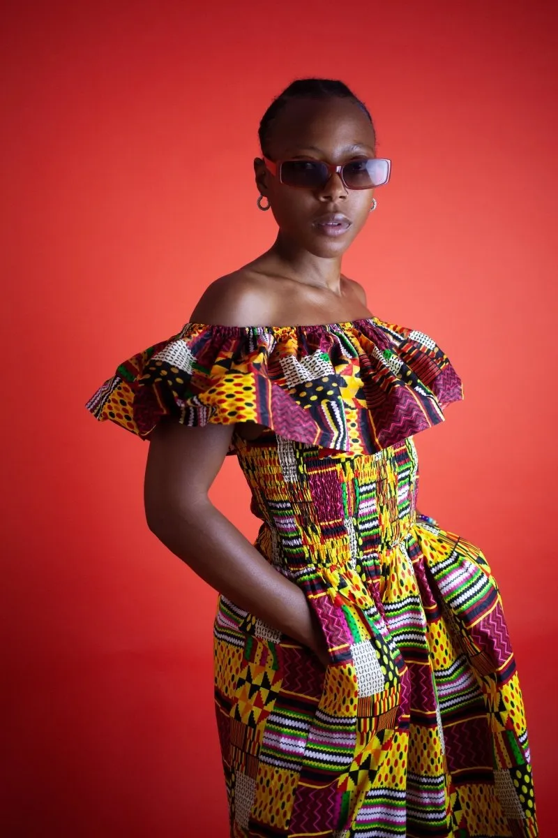 Amazing Kente African Maxi Dress