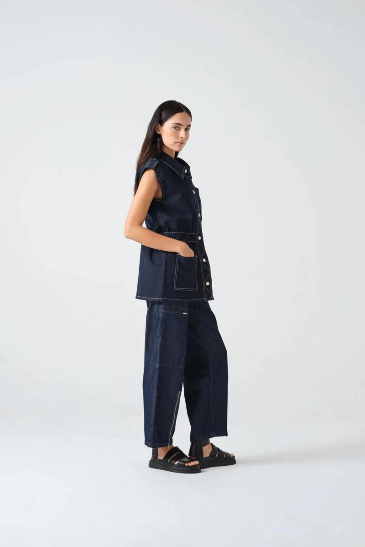 AMELIA PANT INDIGO RINSE