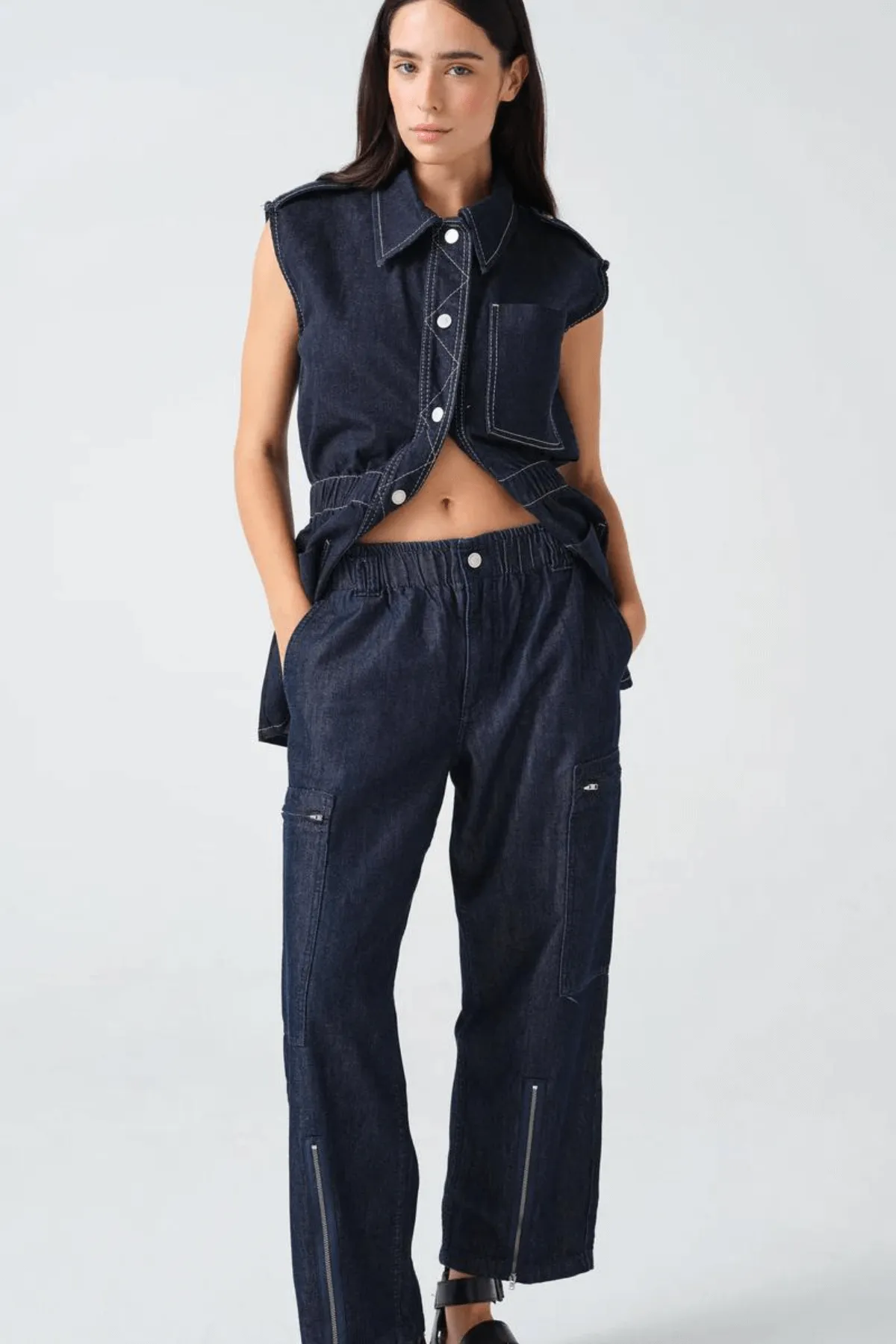 AMELIA PANT INDIGO RINSE