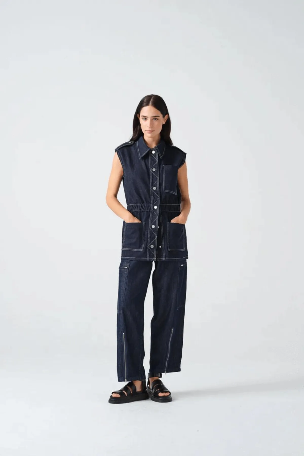 AMELIA PANT INDIGO RINSE