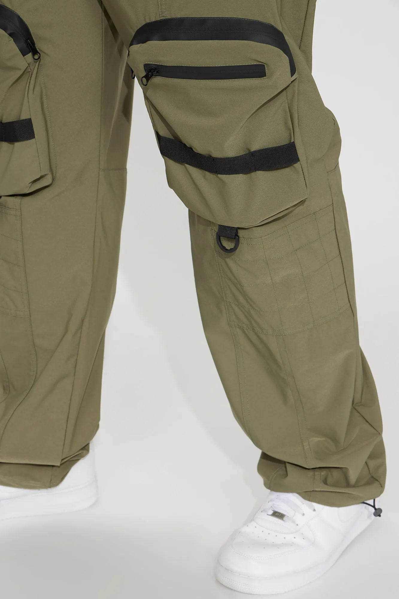 Another Day Nylon Cargo Pants - Olive