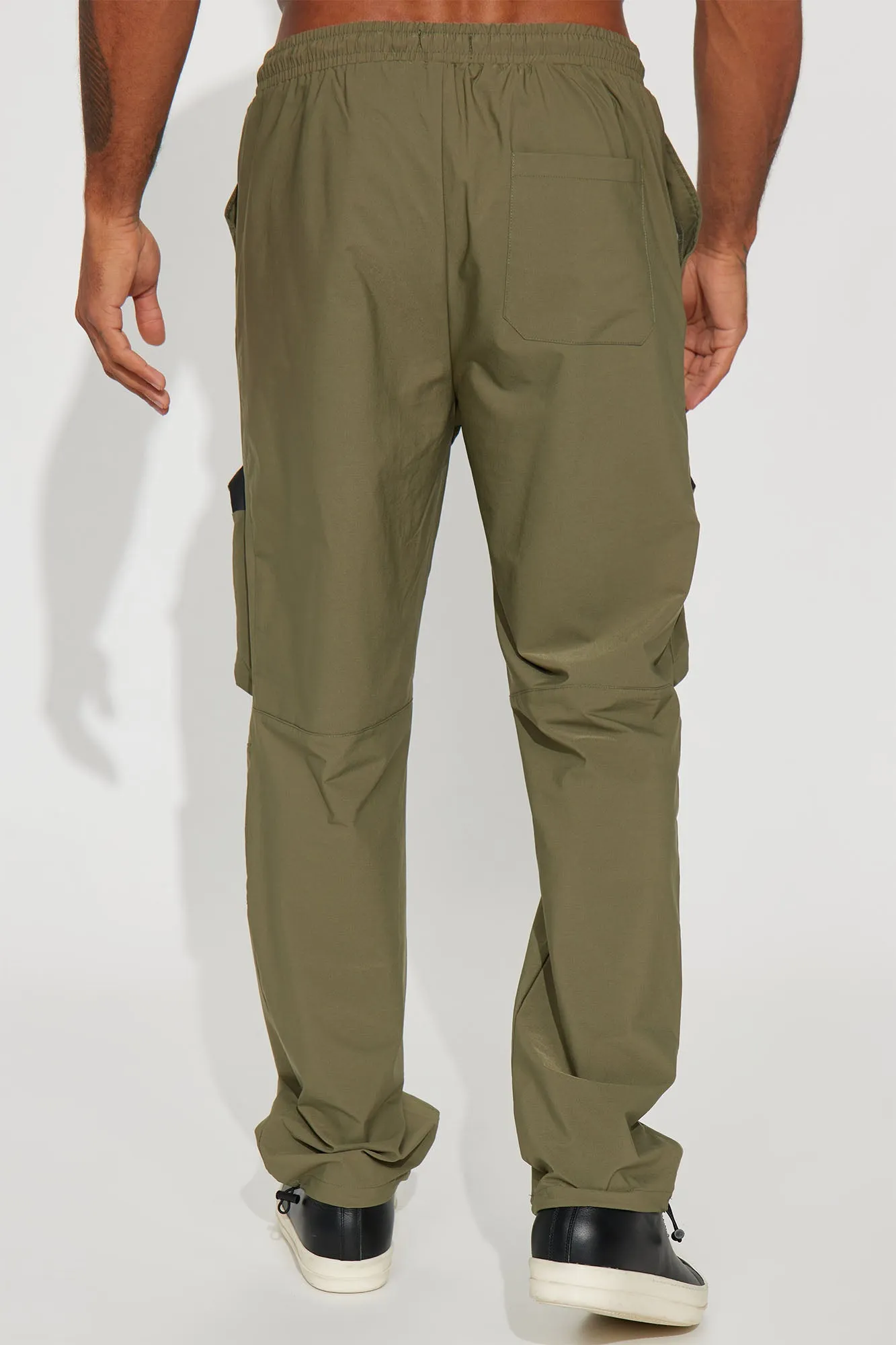 Another Day Nylon Cargo Pants - Olive