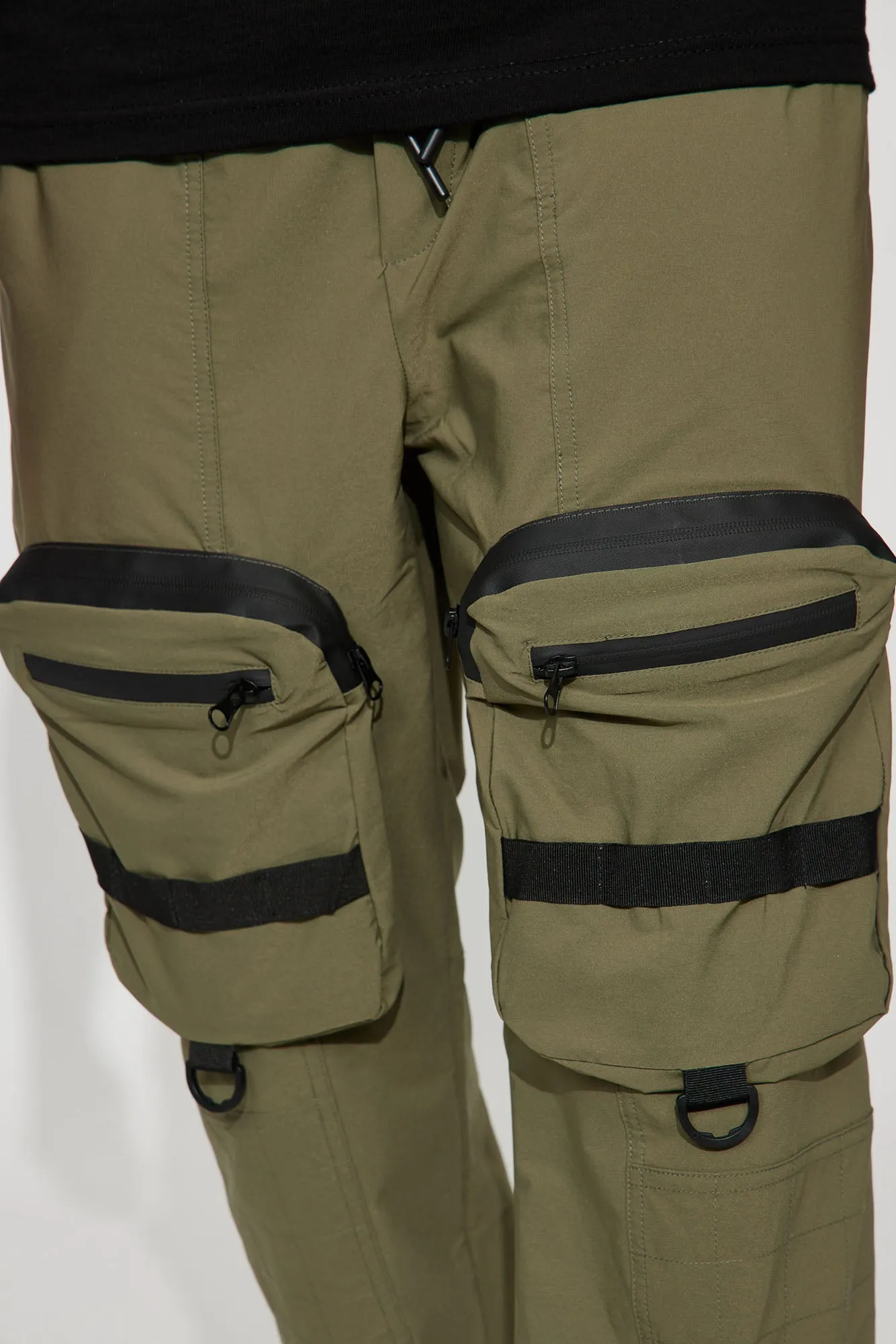 Another Day Nylon Cargo Pants - Olive