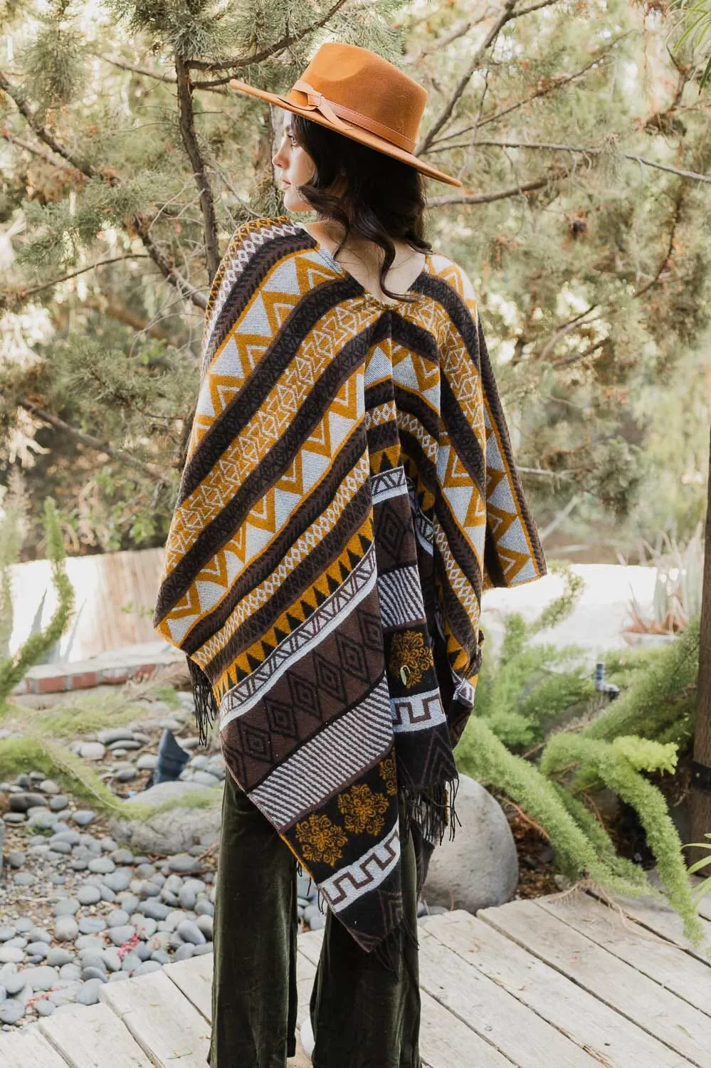 Aztec Inspired Go West Ruana