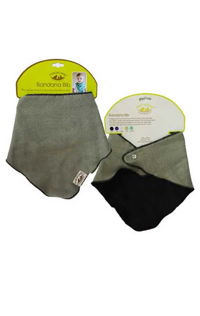 Bandana Bib - Reversible Olive/Black