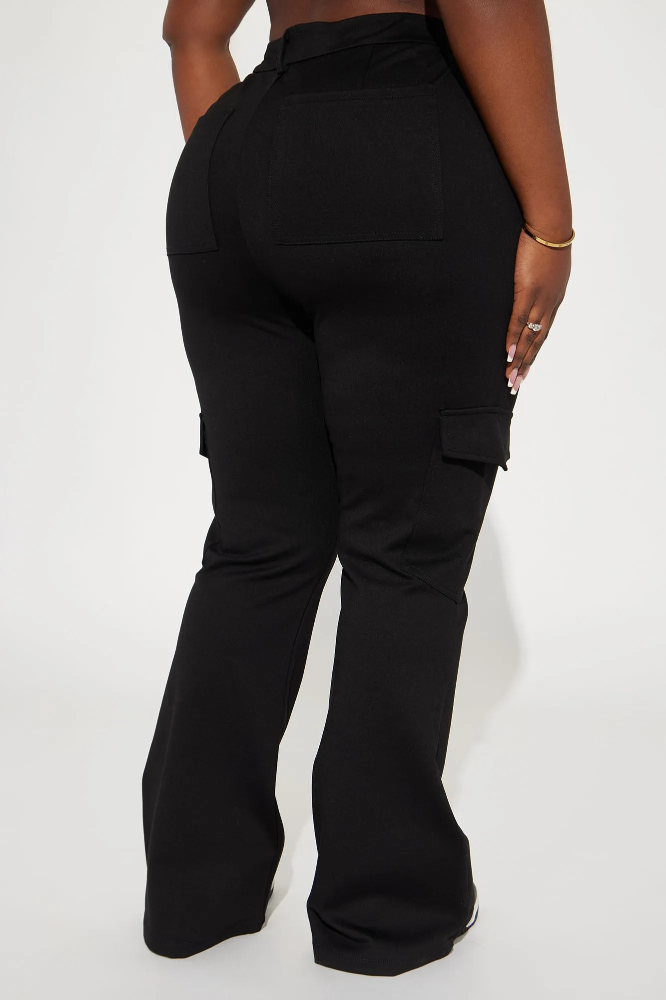 Be About It Flare Cargo Pant - Black