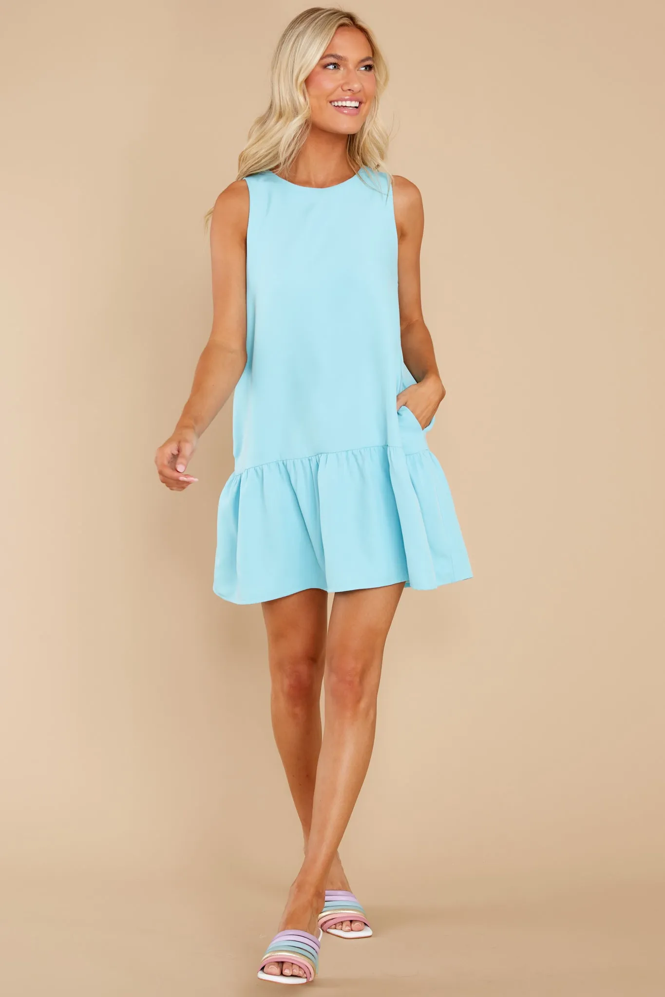 Beauty And Grace Aqua Blue Dress