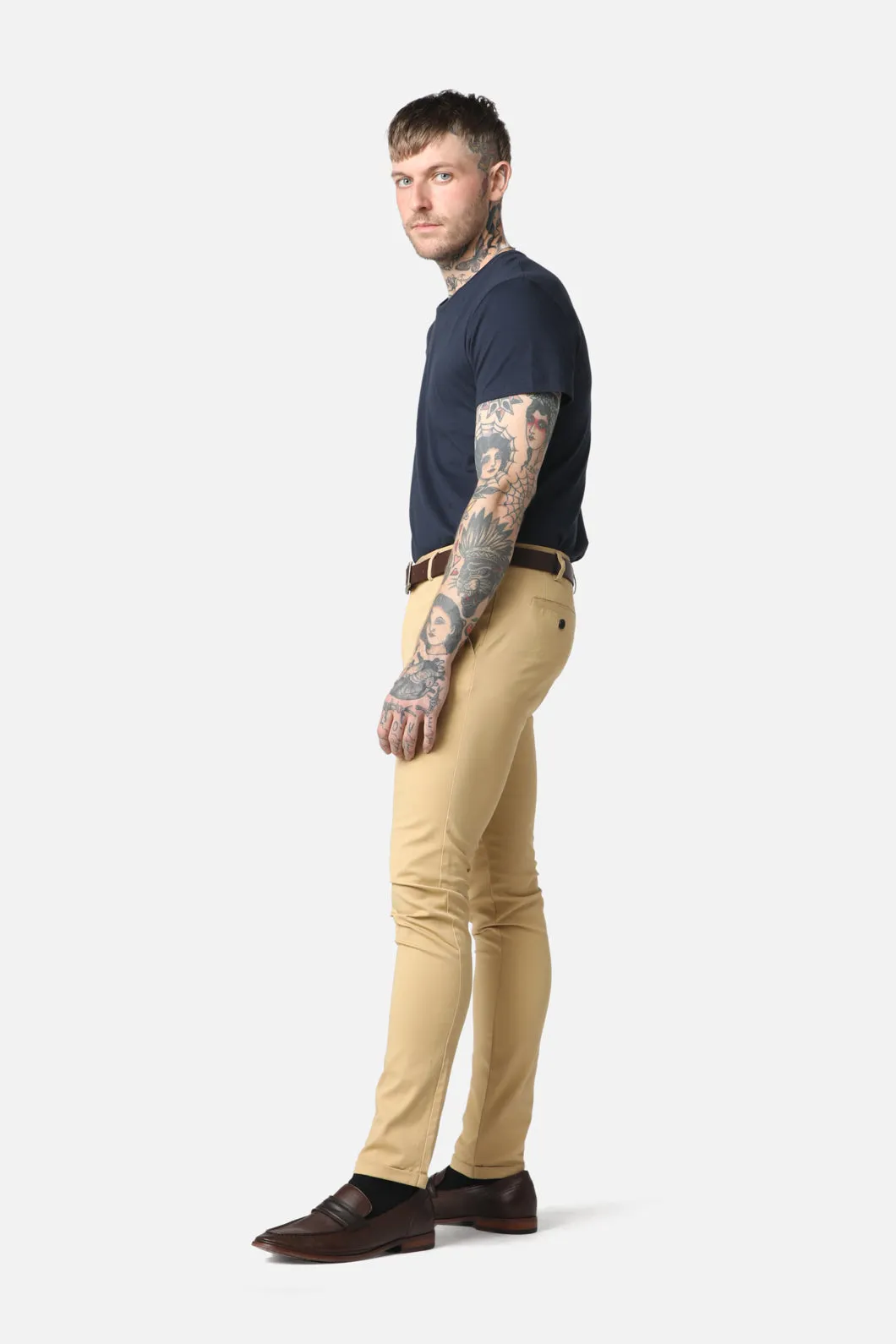 Beige Skinny Chino