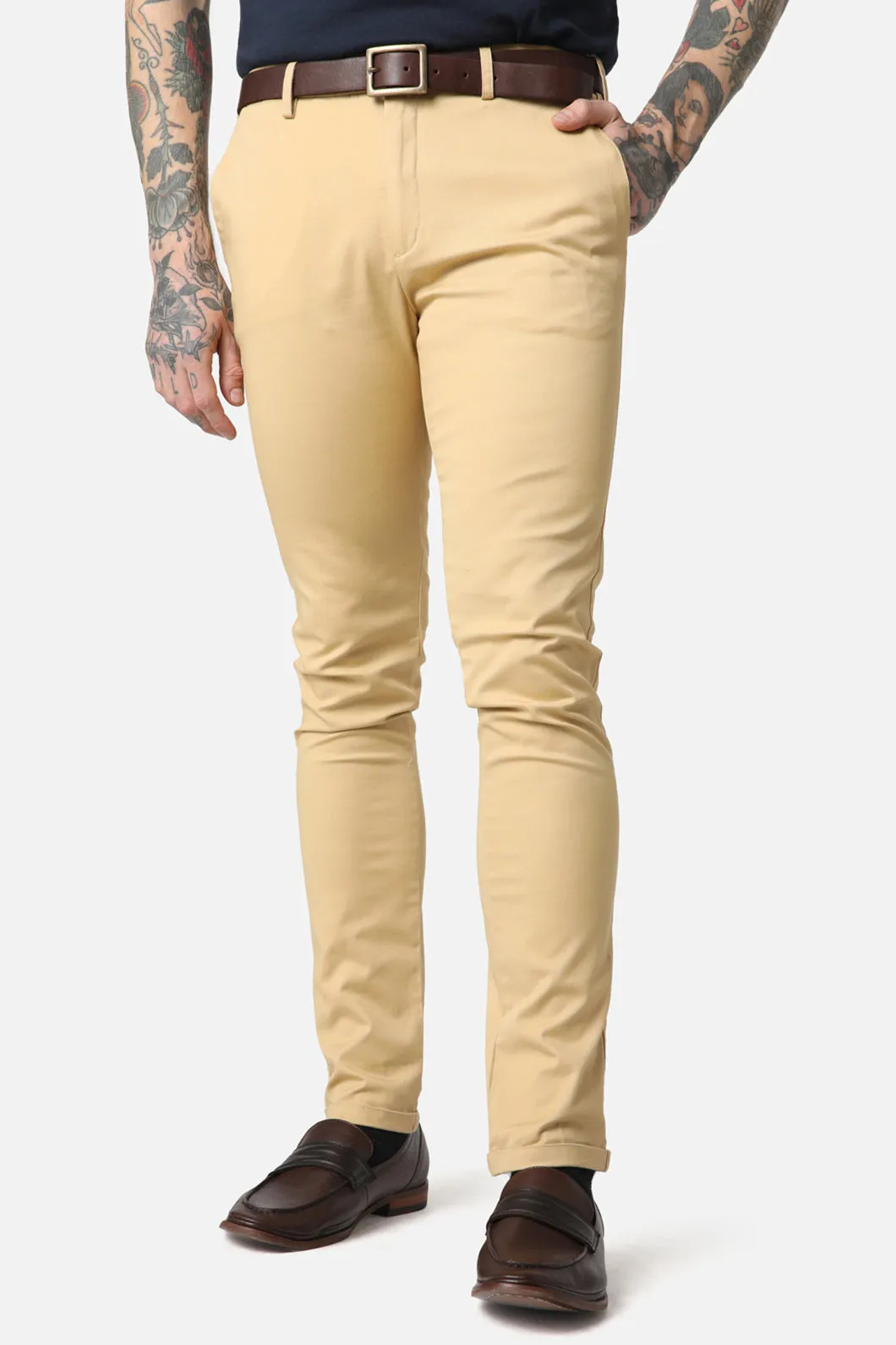 Beige Skinny Chino