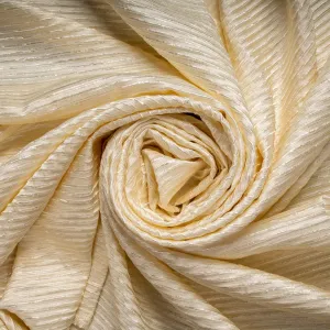 Beige Stripes Bhagalpuri Cotton Handloom Fabric