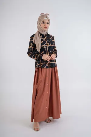 black Chains Shirt-Modest Fashion