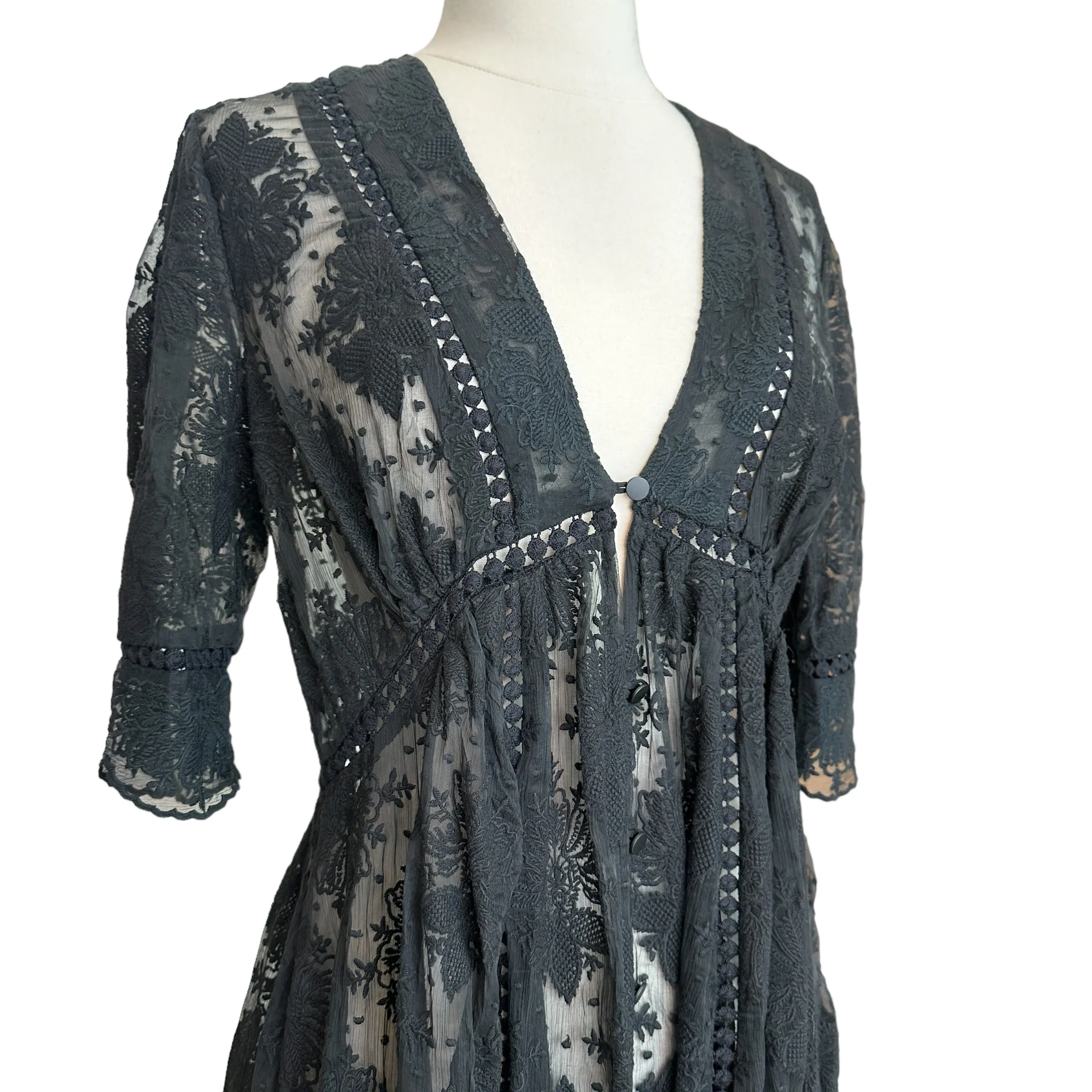 Black Lace Dress - S/M