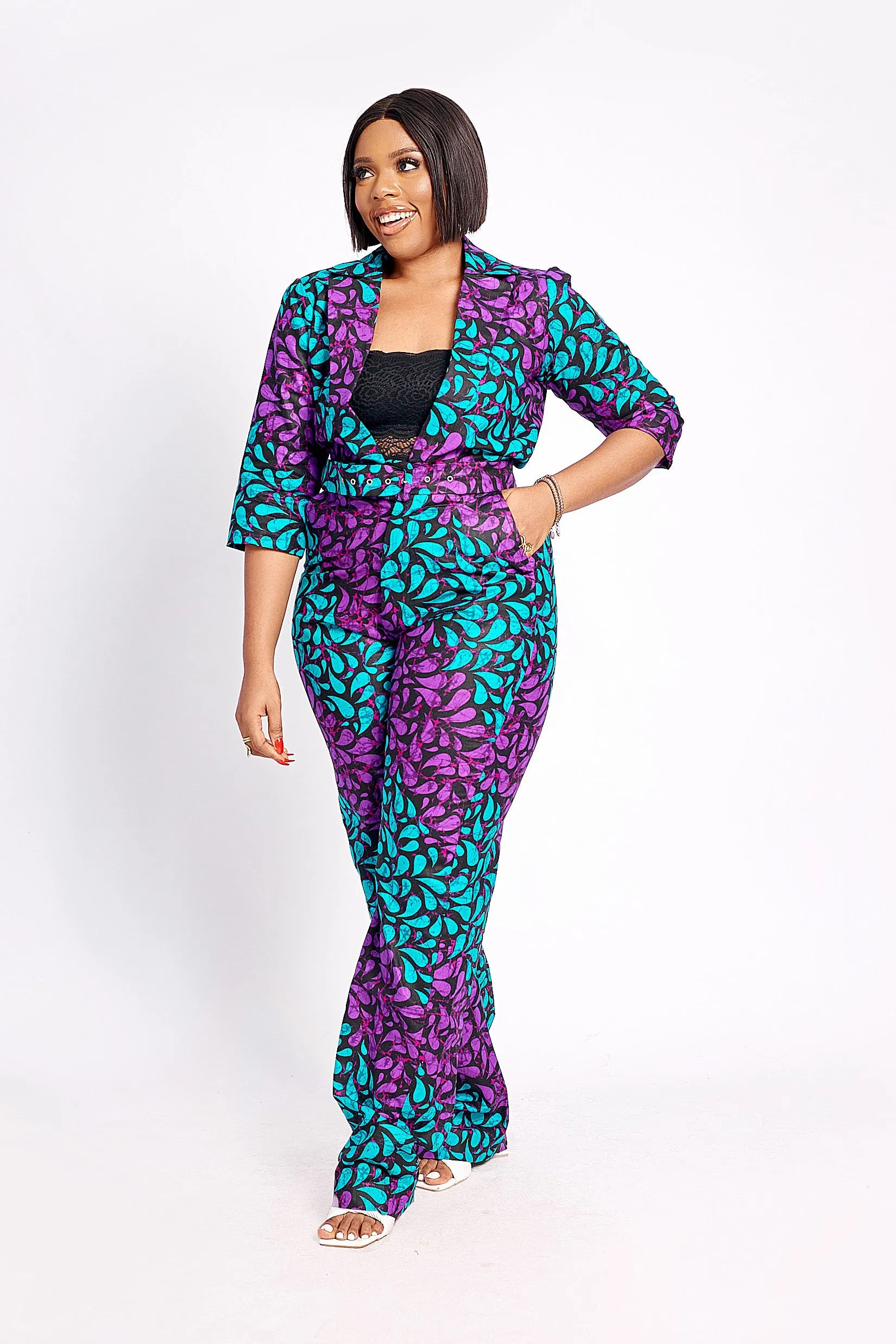 BOLANLE AFRICAN PRINT JUMPSUIT