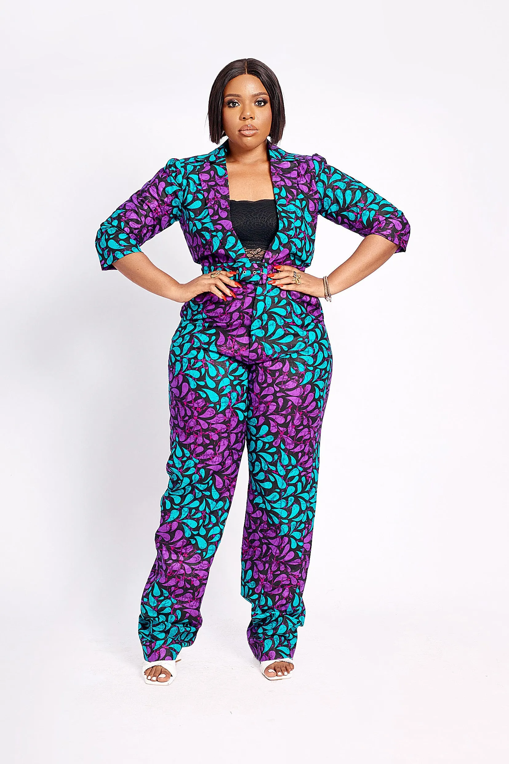 BOLANLE AFRICAN PRINT JUMPSUIT