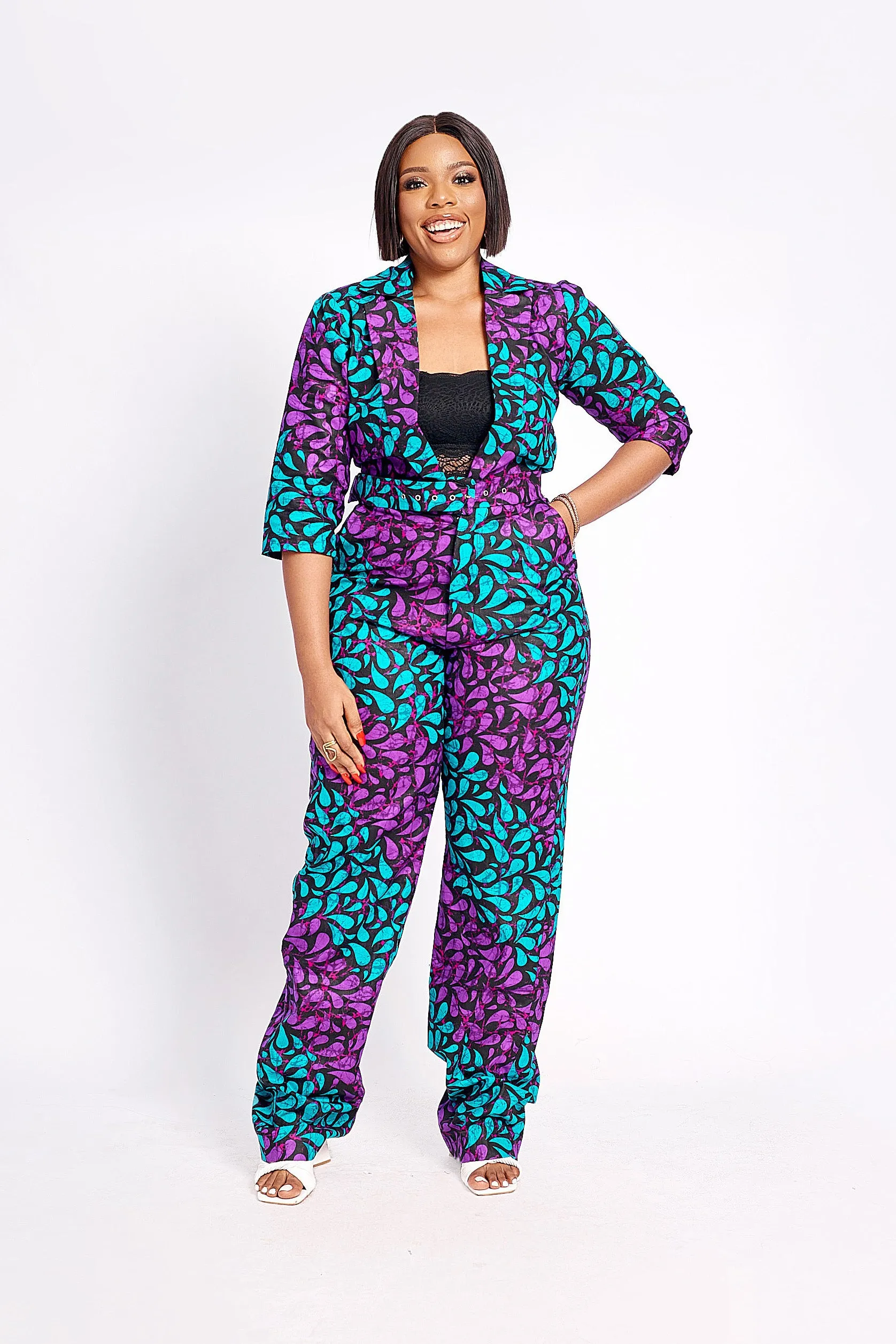 BOLANLE AFRICAN PRINT JUMPSUIT