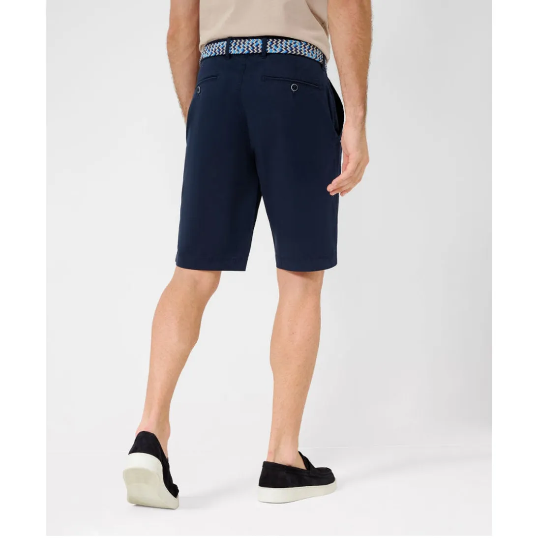 Brax Bari Flex Cotton Stretch Chino Shorts 84-6958 Atlantic Navy