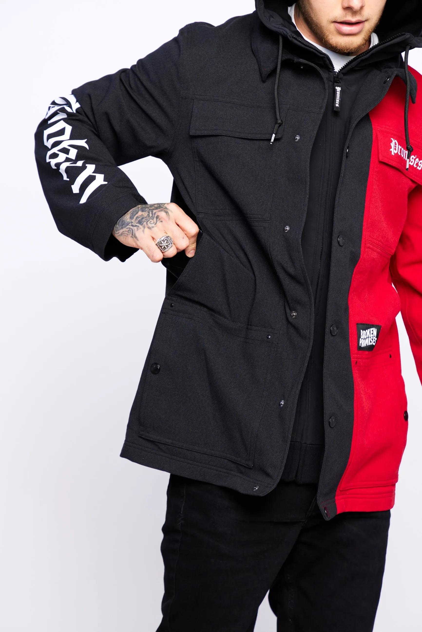 Bred Snow Jacket Black/Red