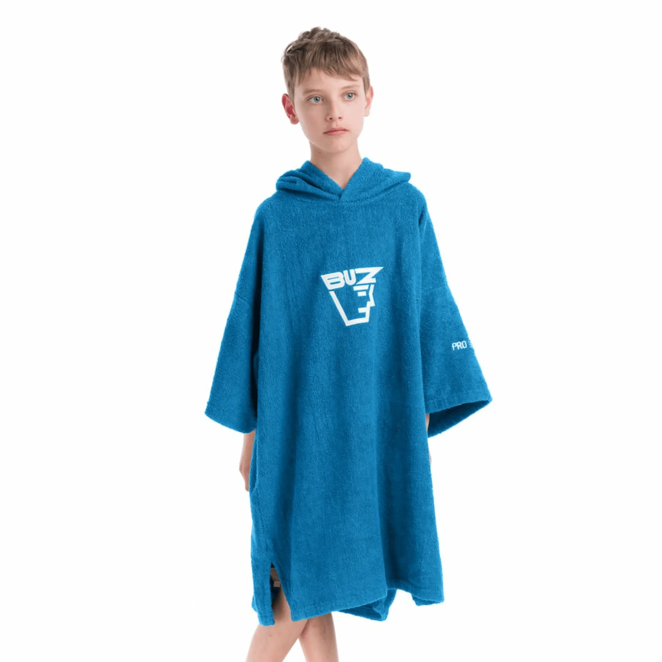 Buz Junior Unisex Hooded Changing Robe - Sea Teal