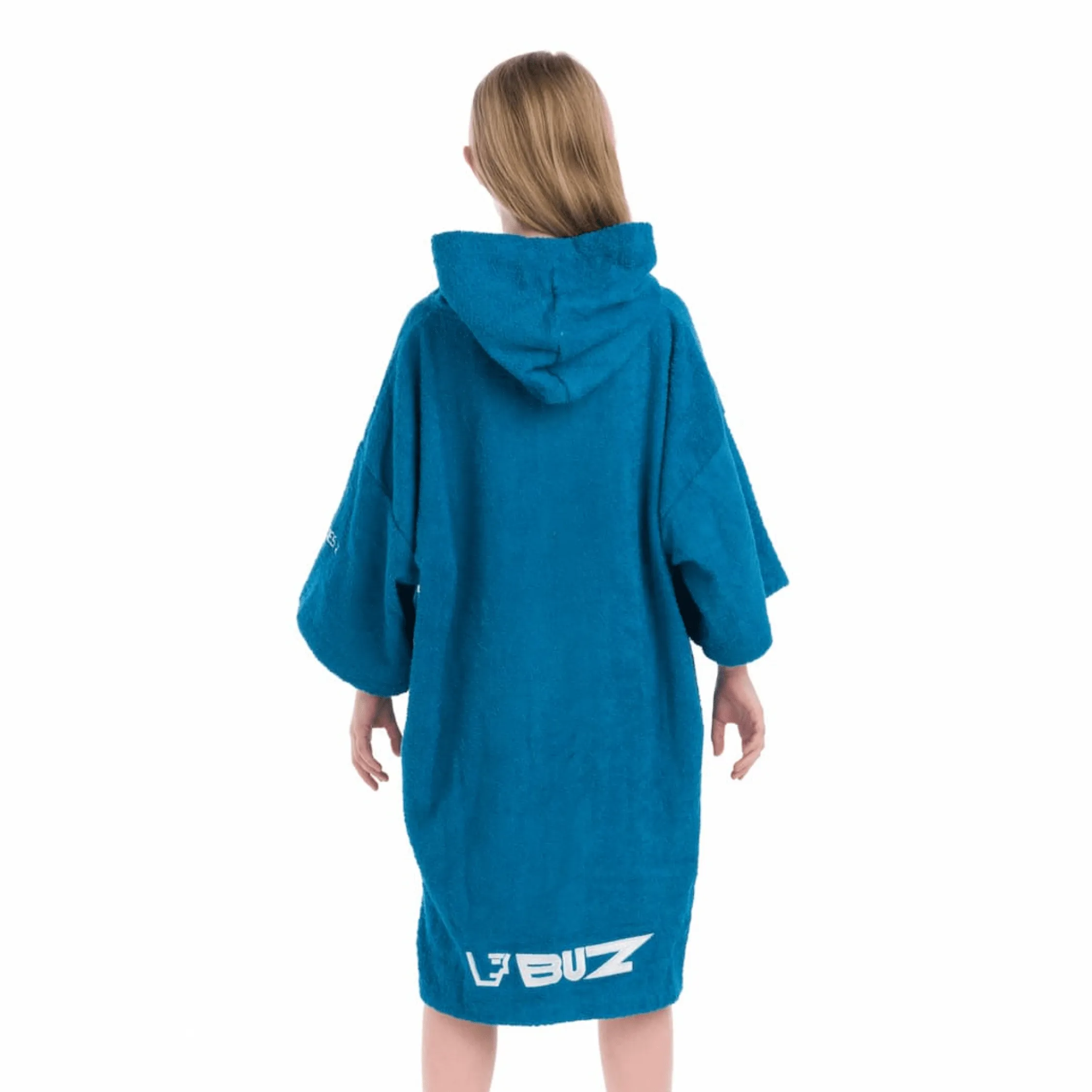 Buz Junior Unisex Hooded Changing Robe - Sea Teal