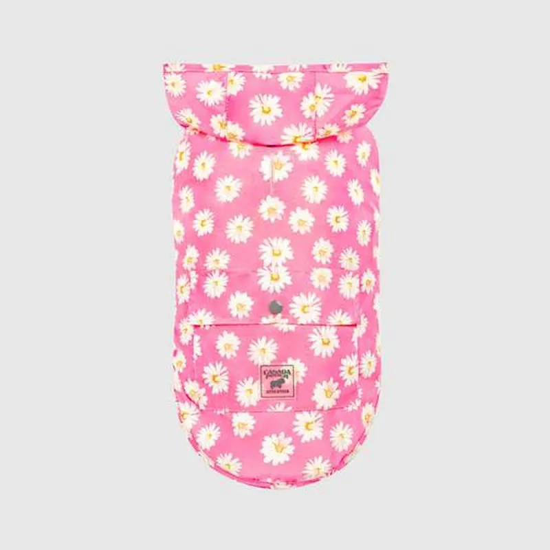 Canada Pooch Pick Me Rain Poncho Daisy