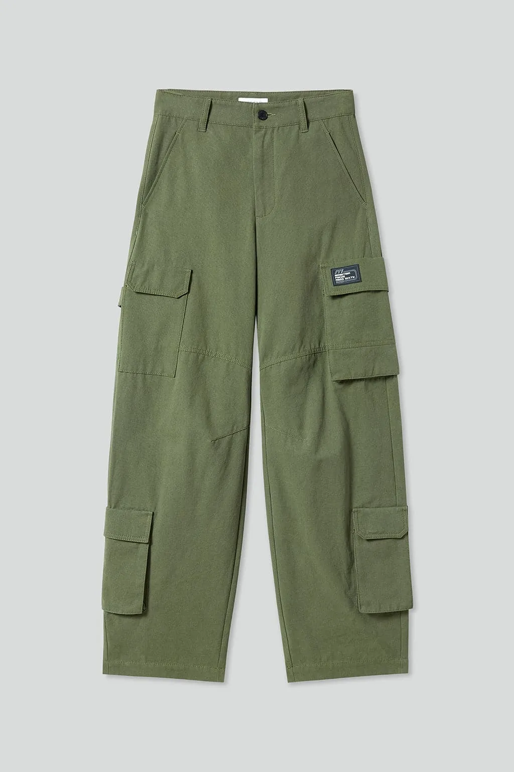 Cargo Wide Leg Pants In Green