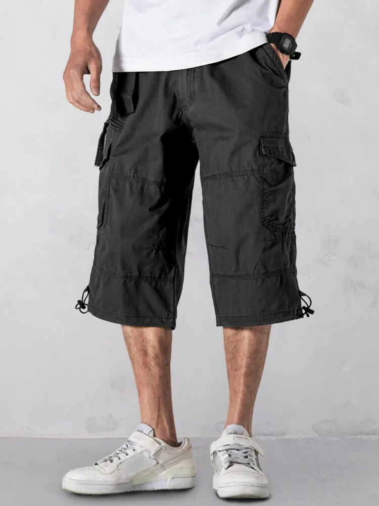 Casual Utility Cargo Capri Pants