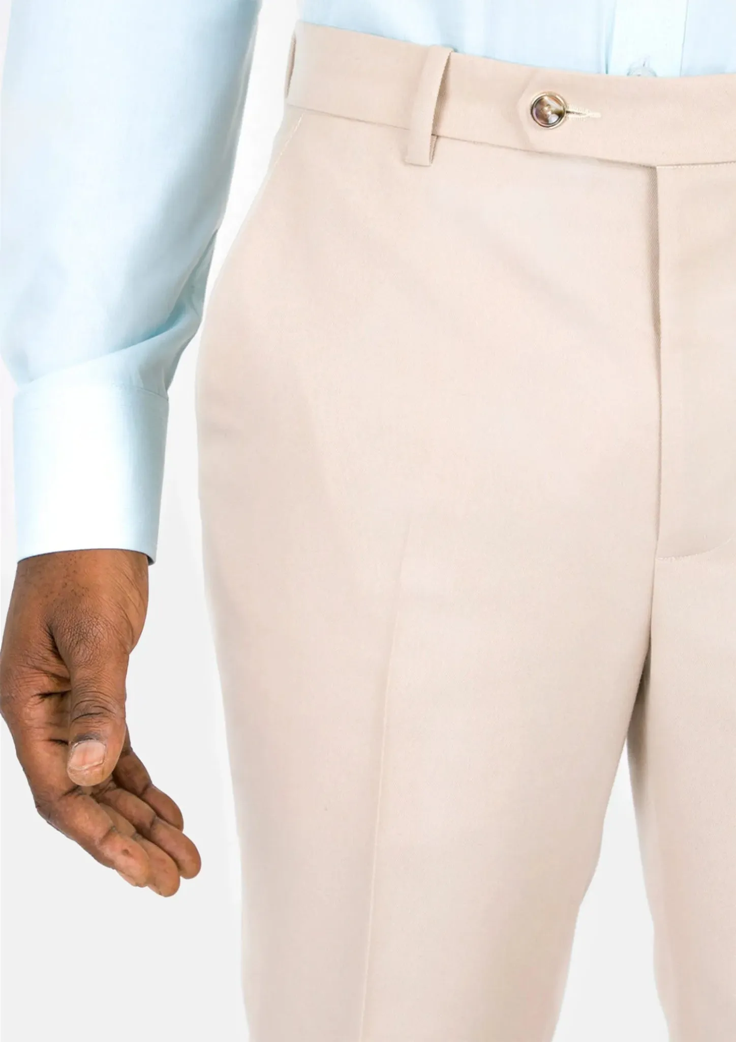 Champagne Cotton Chino Pants