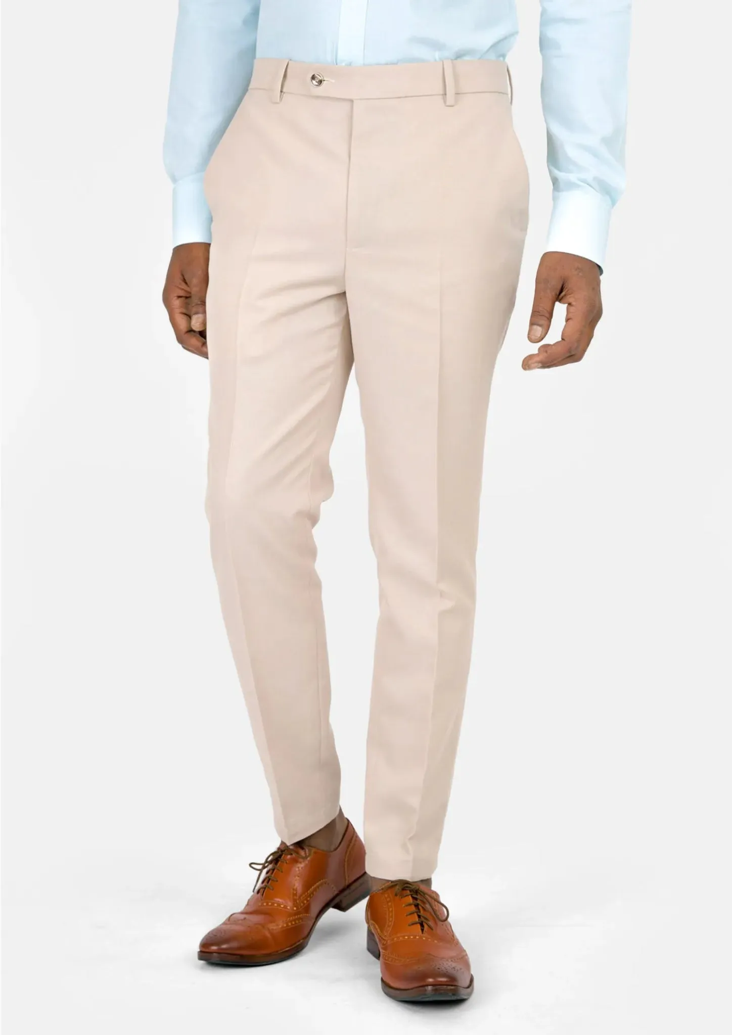 Champagne Cotton Chino Pants