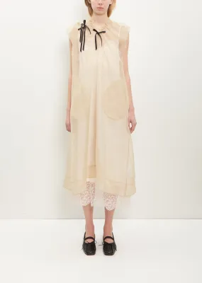 Chiffon Silk Dress with Shoulder Bite