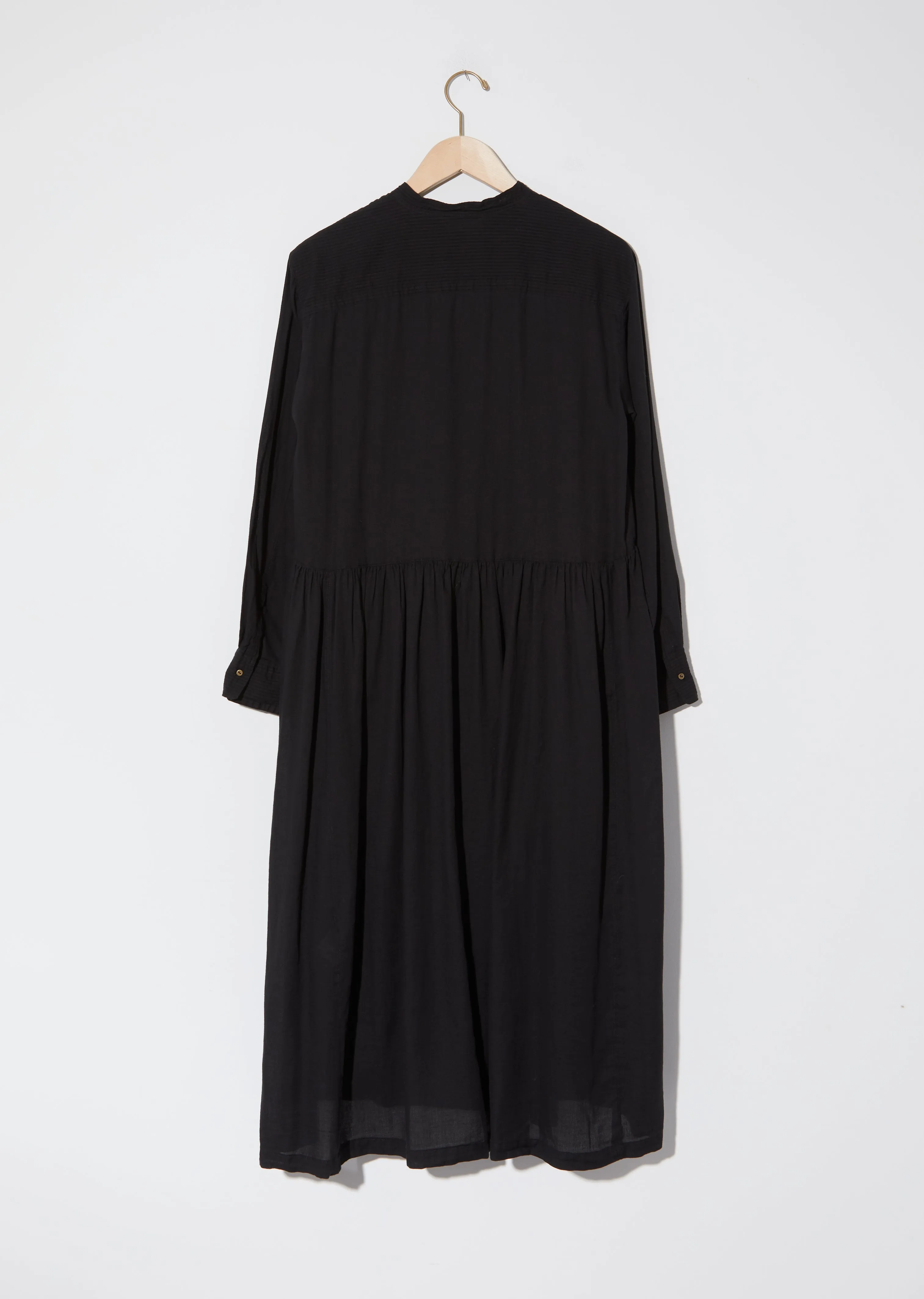 Chinese Collar Ruched Dress