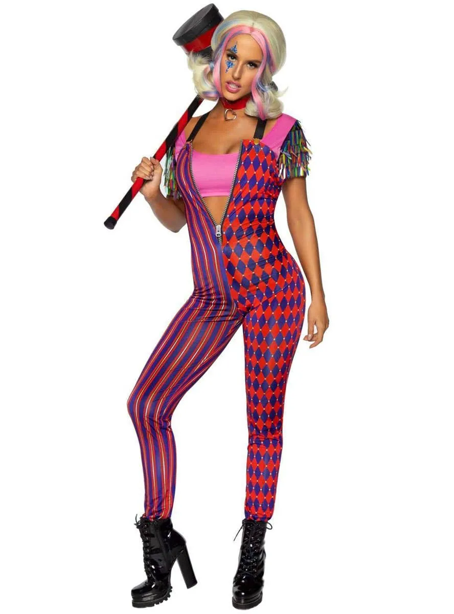 Comic Vixen Womens Harley Quinn Inspired Costume