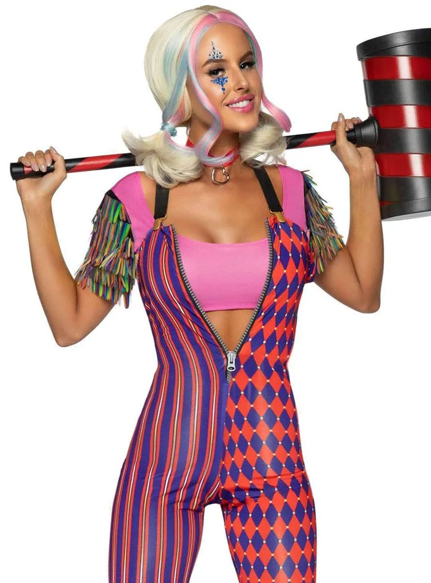 Comic Vixen Womens Harley Quinn Inspired Costume