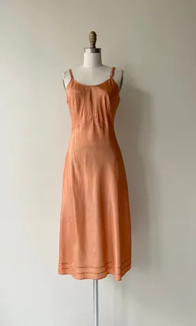 Copper Rayon Slip | 1940s