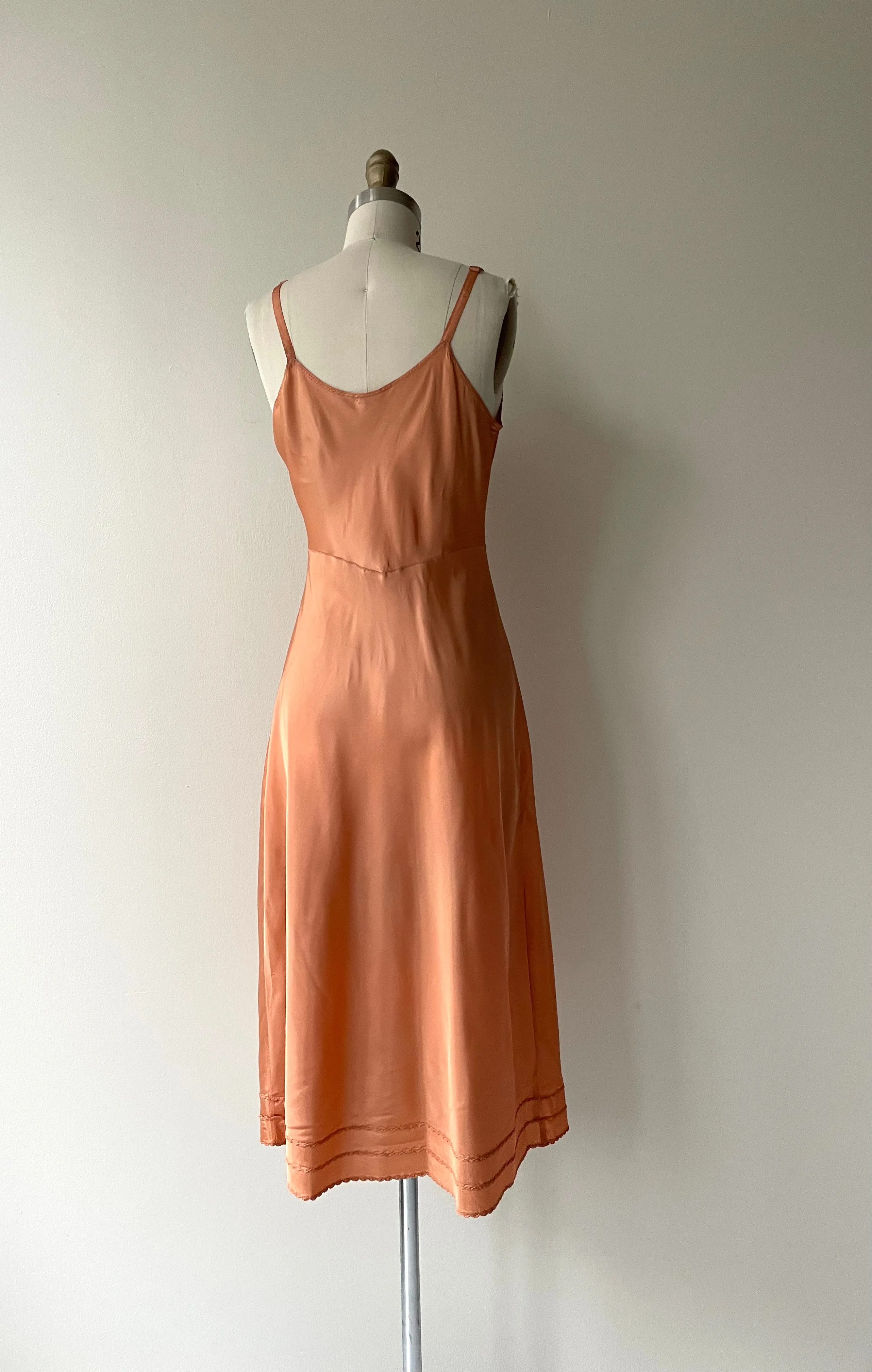 Copper Rayon Slip | 1940s