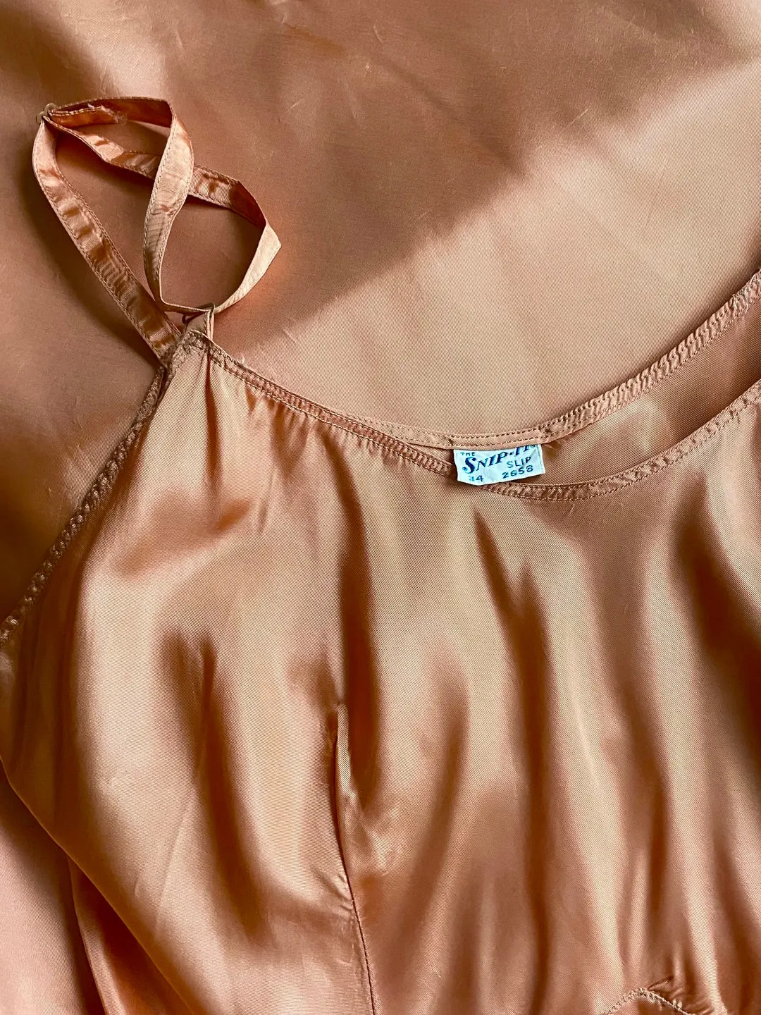 Copper Rayon Slip | 1940s