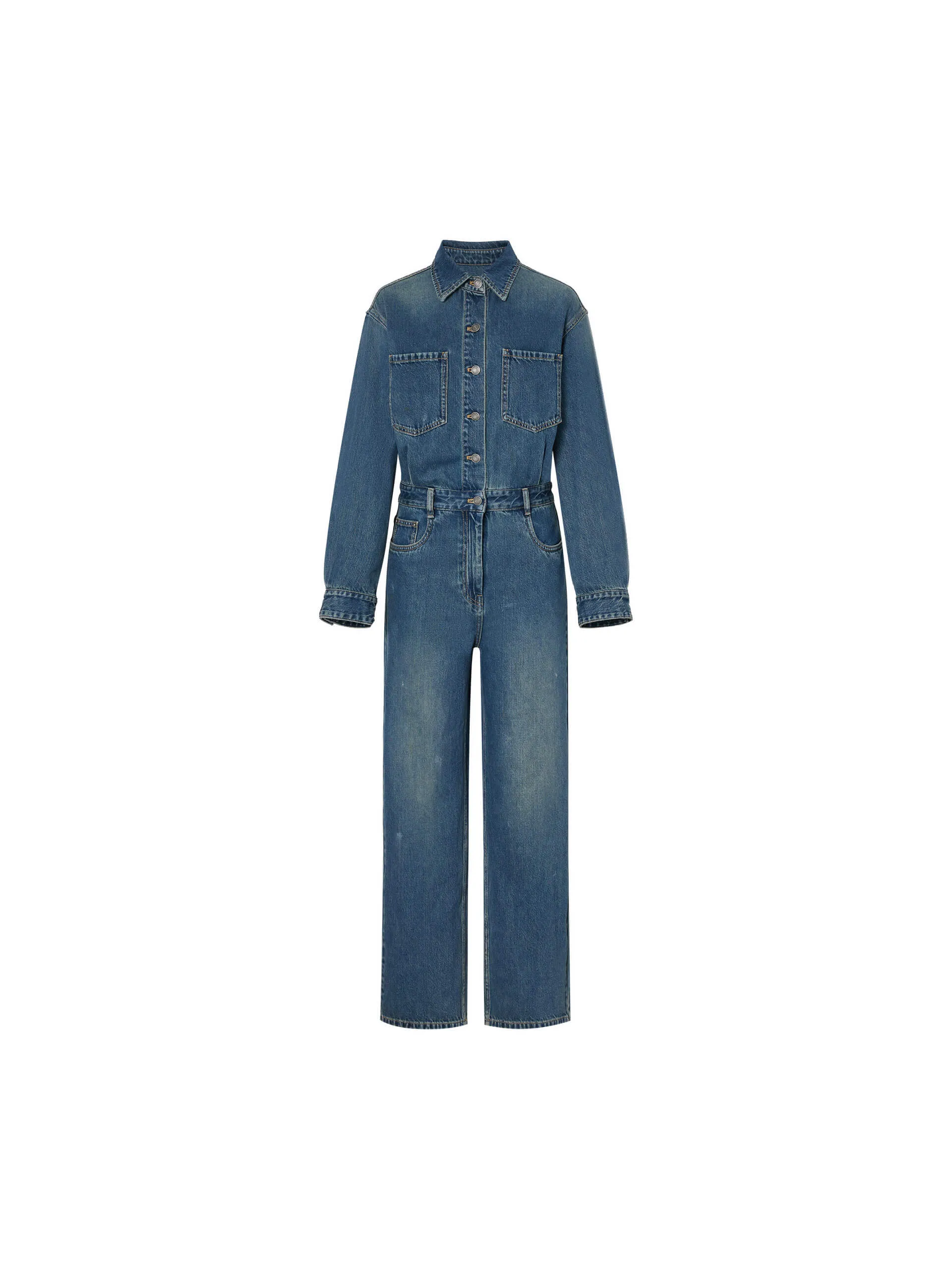 Cotton Denim Jumpsuit