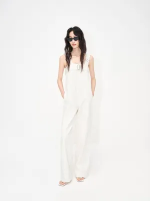 Cotton Open Back Jumpsuit