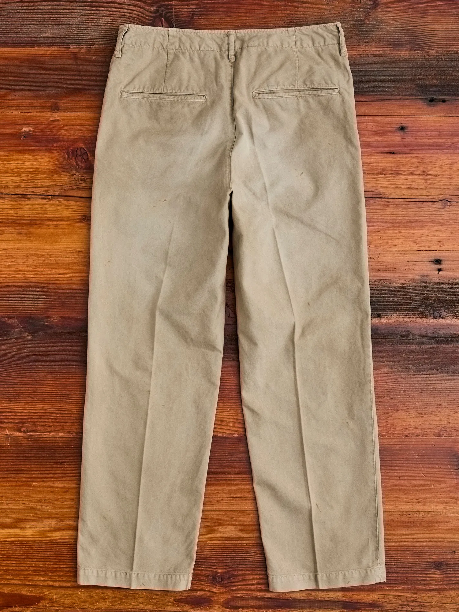 Damaged Field Chino Pants in Beige