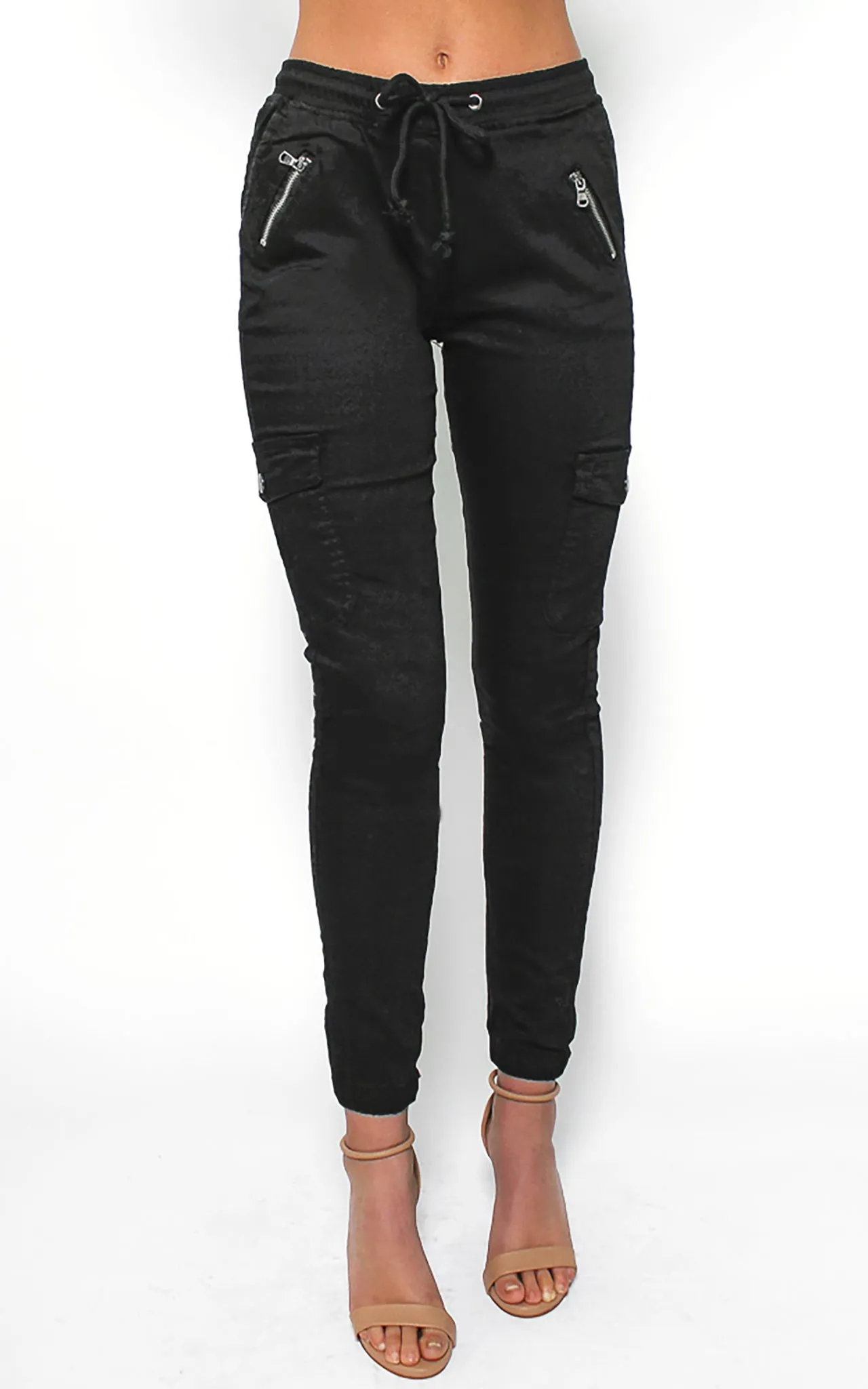 Dip It Low Cargo Jeans - Black